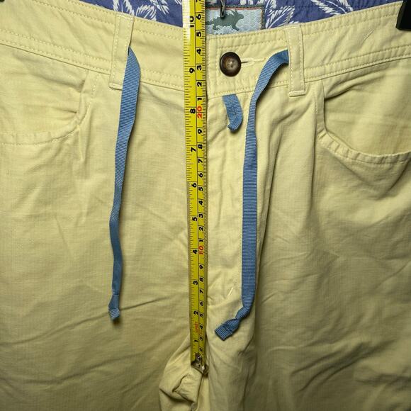 Horny Toad Light Yellow Cotton Blend Wide Leg Pants Y2K Gorpcore Women's size 4 - Picture 11 of 11